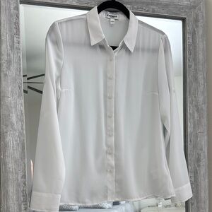 Express sheet button down blouse